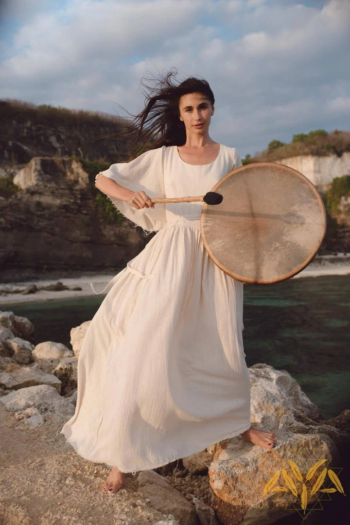 Stop List Organic Cotton Bohemian Wedding Dress 9 Stop List Organic Cotton Bohemian Wedding Dress