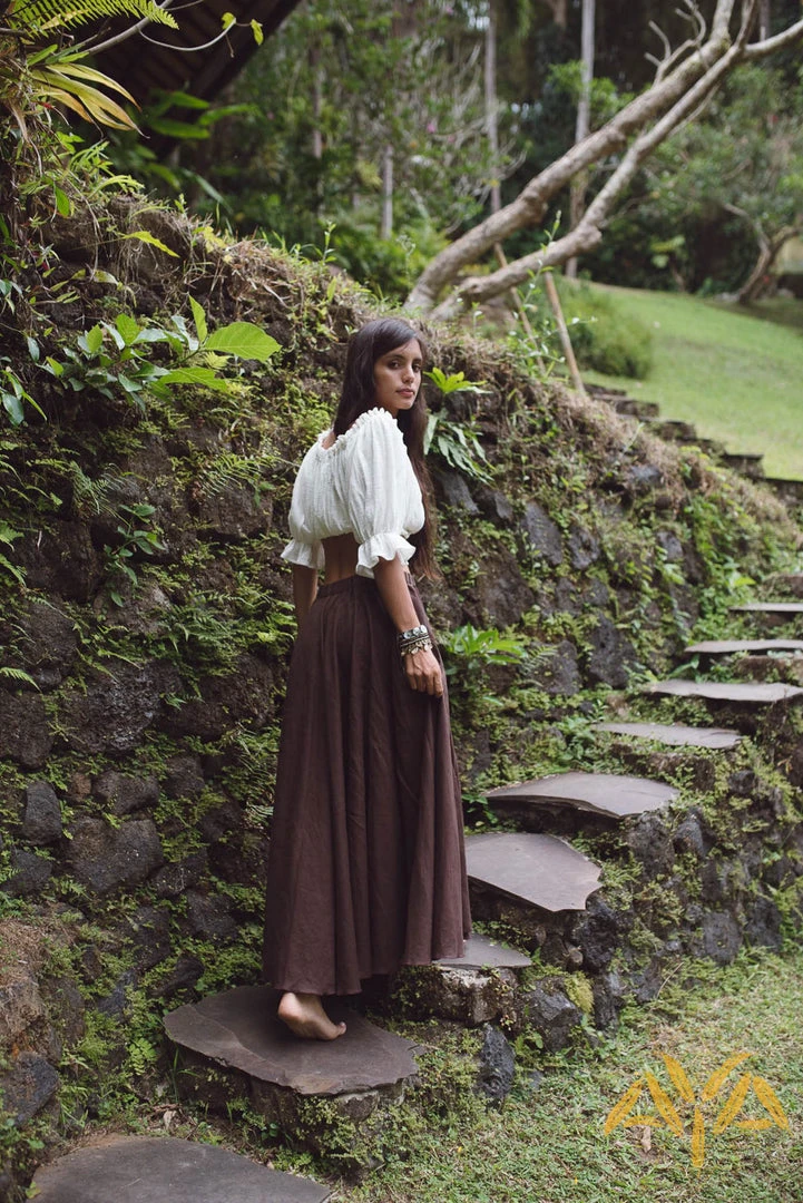 Stop List White Cotton Gypsy Boho Top Bohemian Wear Tops & Tunics