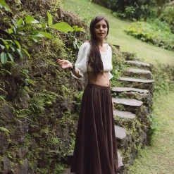 Stop List White Cotton Gypsy Boho Top Bohemian Wear Tops & Tunics