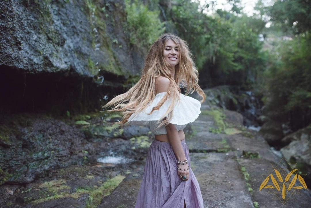 Eddie Tops & Tunics White Gypsy Wedding Off Shoulder Blouse Bolero