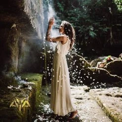 Eddie Simple Boho Bohemian Wedding Dress Organic Cotton Dresses