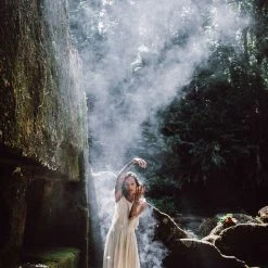 Eddie Simple Boho Bohemian Wedding Dress Organic Cotton Dresses