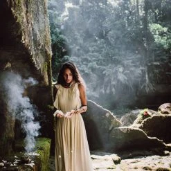 Eddie Simple Boho Bohemian Wedding Dress Organic Cotton Dresses