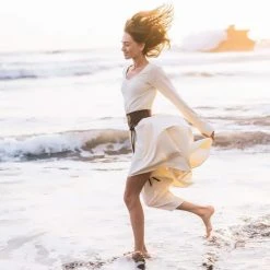 Stop List Boho Organic Bamboo Beach Wedding Dress