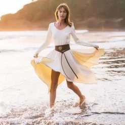 Stop List Boho Organic Bamboo Beach Wedding Dress