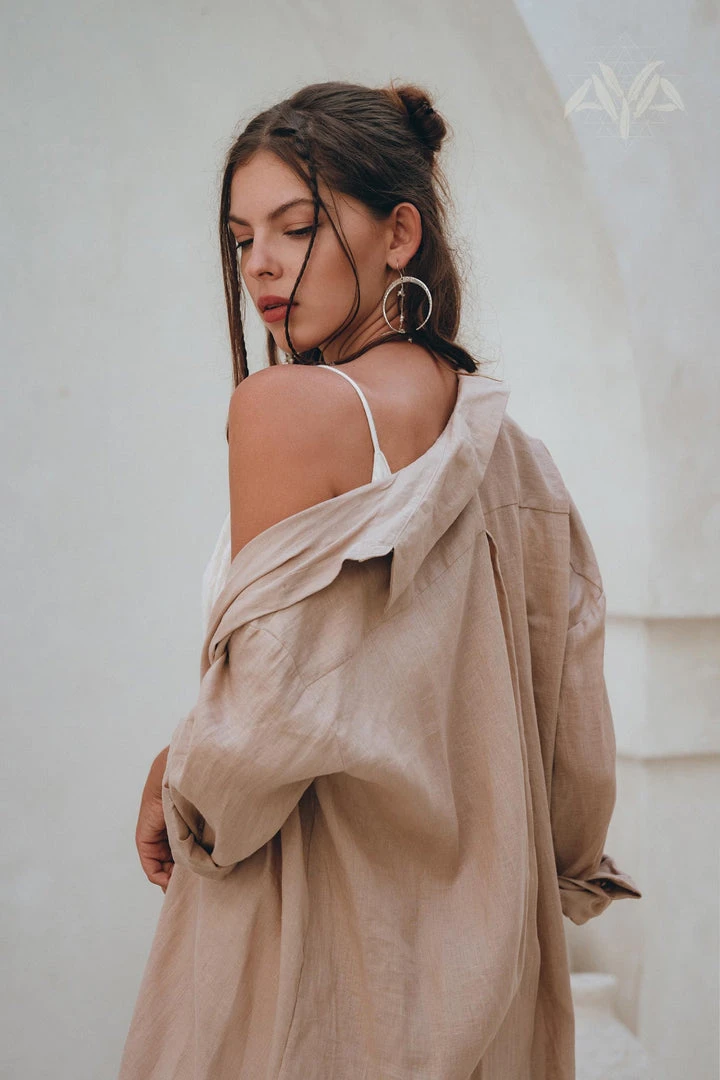 Eddie New Collection Oversized Shirt Women • Linen Shirt Women • Long Sleeve Buttoned Shirt 7 Eddie New Collection Oversized Shirt Women • Linen Shirt Women • Long Sleeve Buttoned Shirt