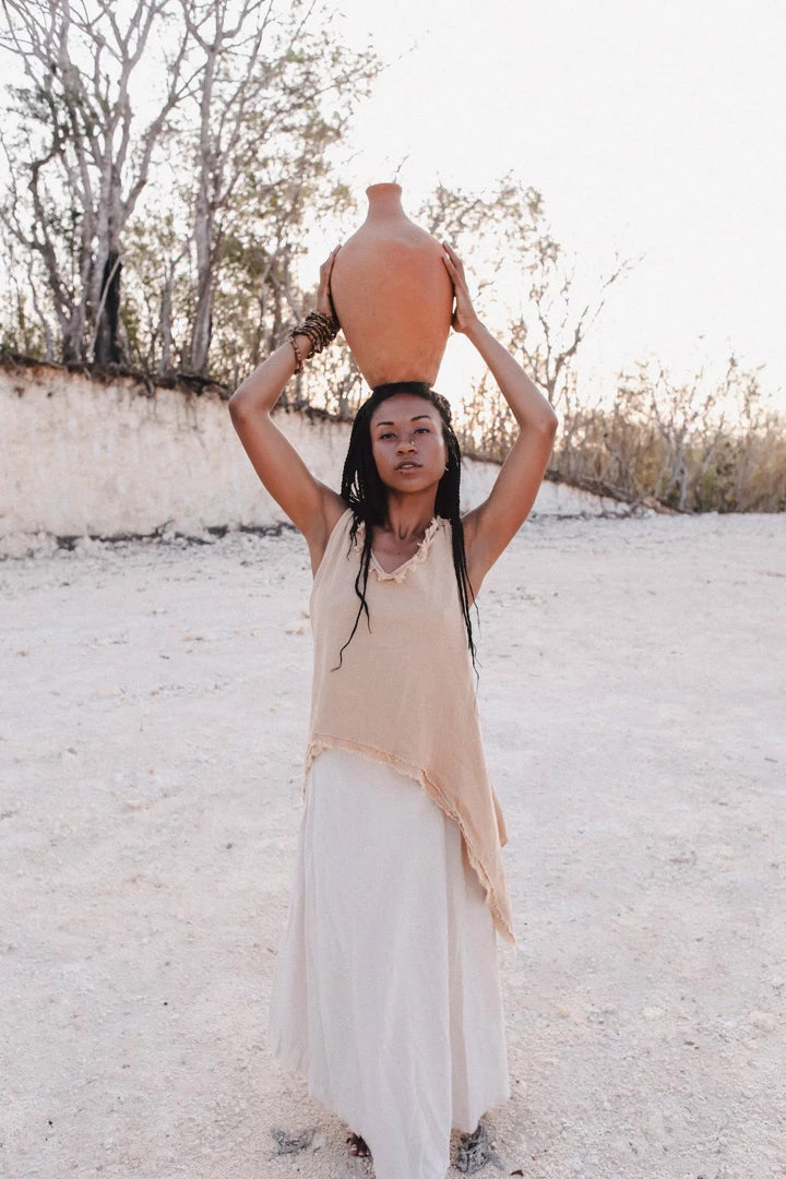 Stop List Organic Linen Garments Beige Linen Boho Top For Women • Viking Tunic 5 Stop List Organic Linen Garments Beige Linen Boho Top For Women • Viking Tunic