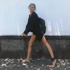 Agus Jackets & Cardigans Black Boho Asymmetrical Jacket With Hood