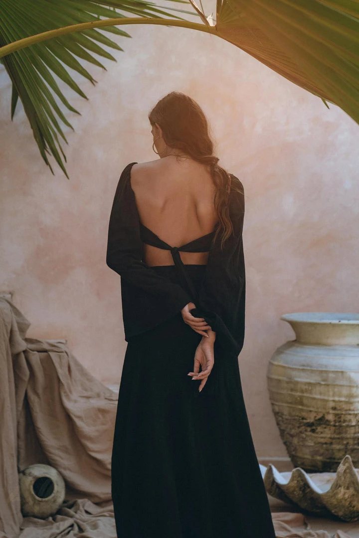 Eddie New Collection Black Summer Open Belly Top And Skirt • Black Tank Top And Maxi Skirt 5 Eddie New Collection Black Summer Open Belly Top And Skirt • Black Tank Top And Maxi Skirt