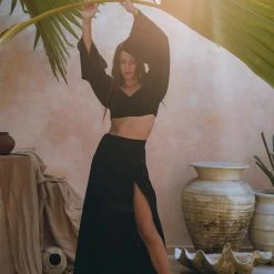 Eddie New Collection Black Summer Open Belly Top And Skirt • Black Tank Top And Maxi Skirt 19 Eddie New Collection Black Summer Open Belly Top And Skirt • Black Tank Top And Maxi Skirt