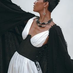 Jimmy New Collection Black Poncho Robe • Boho Cape For Women • Bohemian Kimono Overcoat