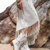 Jimmy Off-White Wrap Maxi Skirt • Hand Knit High Low Cotton Skirt New Collection
