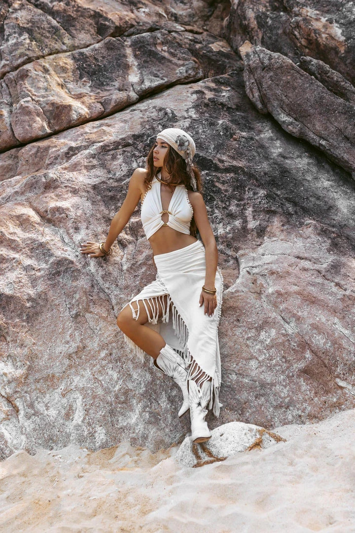 Jimmy Off-White Wrap Maxi Skirt • Hand Knit High Low Cotton Skirt New Collection 9 Jimmy Off-White Wrap Maxi Skirt • Hand Knit High Low Cotton Skirt New Collection