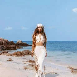 Jimmy Off-White Wrap Maxi Skirt • Hand Knit High Low Cotton Skirt New Collection 19 Jimmy Off-White Wrap Maxi Skirt • Hand Knit High Low Cotton Skirt New Collection