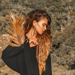 Jimmy Black Organic Top Women • Wide Sleeve Wrap Top Kimono Blouse Tops & Tunics