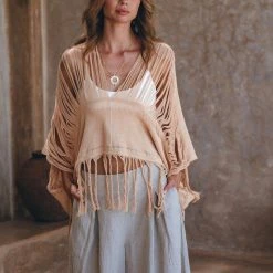 Jimmy Limited Edition Boho Top • Bohemian Top • Boho Cover Up Women • Hand Loomed Cotton Blouse