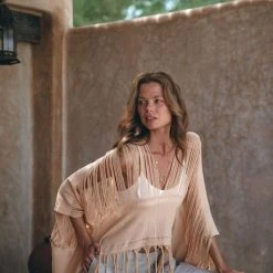 Jimmy Limited Edition Boho Top • Bohemian Top • Boho Cover Up Women • Hand Loomed Cotton Blouse