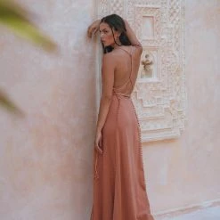 Jimmy Boho Goddess Dress • Bohemian Dress • Dusty Pink Open Back Dress New Collection 21 Jimmy Boho Goddess Dress • Bohemian Dress • Dusty Pink Open Back Dress New Collection