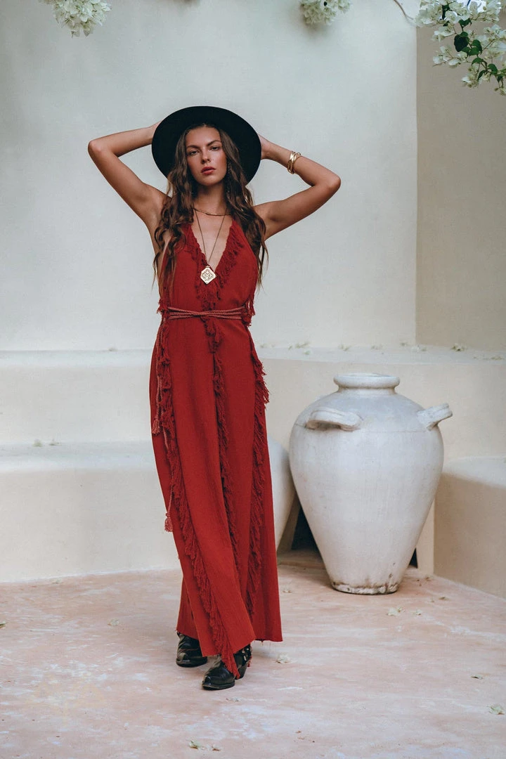 Jimmy Boho Maxi Dress • Cotton Bridesmaid Dress • Red Organic Goddess Dress 14 Jimmy Boho Maxi Dress • Cotton Bridesmaid Dress • Red Organic Goddess Dress