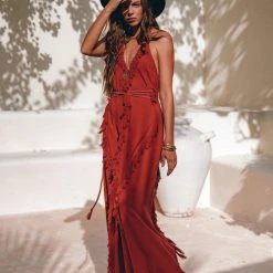 Jimmy Boho Maxi Dress • Cotton Bridesmaid Dress • Red Organic Goddess Dress 28 Jimmy Boho Maxi Dress • Cotton Bridesmaid Dress • Red Organic Goddess Dress