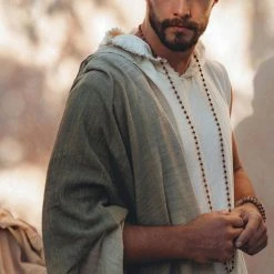 AYA Sacred Wear Ombre Botanically Dyed Green Cotton Scarf For Men