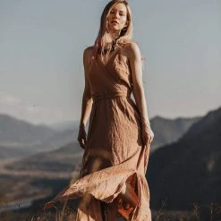 Eddie Organic Cotton Dresses Dusty Pink Boho Bridesmaid Dress • Open Back Elegant Dress 20 Eddie Organic Cotton Dresses Dusty Pink Boho Bridesmaid Dress • Open Back Elegant Dress