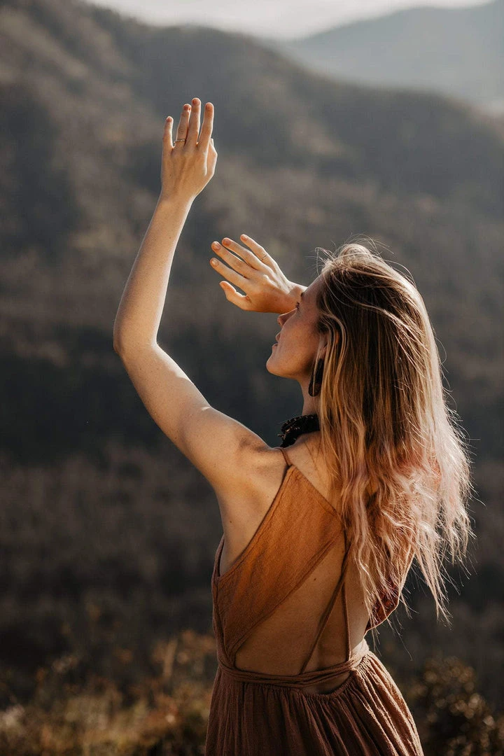 Eddie Organic Cotton Dresses Dusty Pink Boho Bridesmaid Dress • Open Back Elegant Dress 9 Eddie Organic Cotton Dresses Dusty Pink Boho Bridesmaid Dress • Open Back Elegant Dress