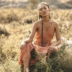 Eddie Organic Cotton Dresses Dusty Pink Boho Bridesmaid Dress • Open Back Elegant Dress 24 Eddie Organic Cotton Dresses Dusty Pink Boho Bridesmaid Dress • Open Back Elegant Dress