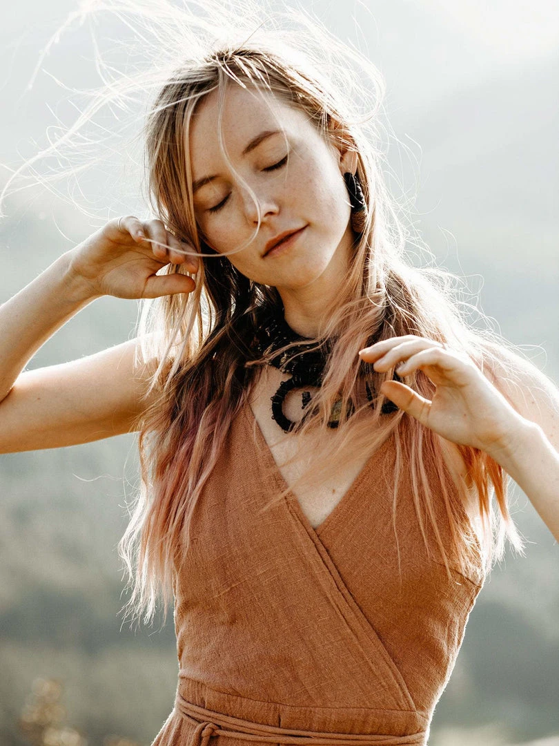 Eddie Organic Cotton Dresses Dusty Pink Boho Bridesmaid Dress • Open Back Elegant Dress 11 Eddie Organic Cotton Dresses Dusty Pink Boho Bridesmaid Dress • Open Back Elegant Dress