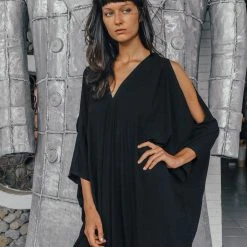 Stop List Organic Cotton Kaftan Dress Plus Size