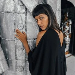 Stop List Organic Cotton Kaftan Dress Plus Size