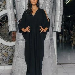 Stop List Organic Cotton Kaftan Dress Plus Size