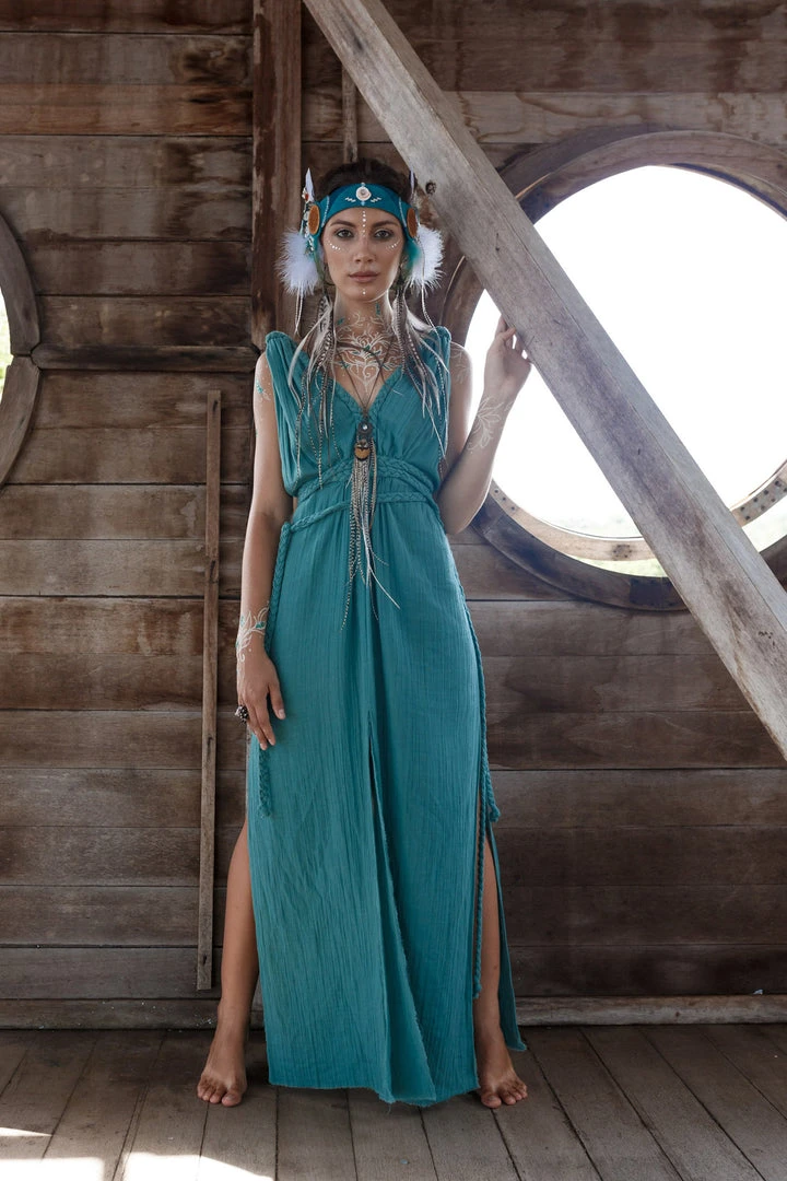 Agus Limited Edition Turquoise Nomad Spirit Dress (Adjustable Size, Multiway Dress) 5 Agus Limited Edition Turquoise Nomad Spirit Dress (Adjustable Size, Multiway Dress)