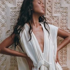 Jimmy Boho Goddess Dress • Off-White Macrame Dress • Organic Wedding Dress New Collection