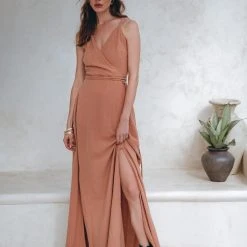 Eddie Organic Cotton Dresses Dusty Pink Boho Bridesmaid Dress • Open Back Elegant Dress 27 Eddie Organic Cotton Dresses Dusty Pink Boho Bridesmaid Dress • Open Back Elegant Dress