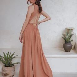 Eddie Organic Cotton Dresses Dusty Pink Boho Bridesmaid Dress • Open Back Elegant Dress 31 Eddie Organic Cotton Dresses Dusty Pink Boho Bridesmaid Dress • Open Back Elegant Dress