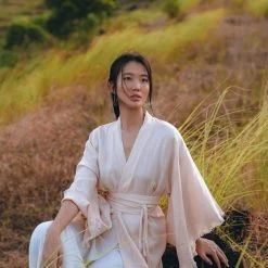 Jimmy Linen Cardigan Women • Light Pink Overcoat • Linen Wrap Cardigan With Belt 17 Jimmy Linen Cardigan Women • Light Pink Overcoat • Linen Wrap Cardigan With Belt