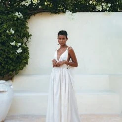 Jimmy Boho Beach Macrame Wedding Dress • Off-White Multiway Bohemian Dress