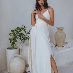 Eddie Organic Cotton Dresses Off-White Simple Boho Wedding Dress 21 Eddie Organic Cotton Dresses Off-White Simple Boho Wedding Dress