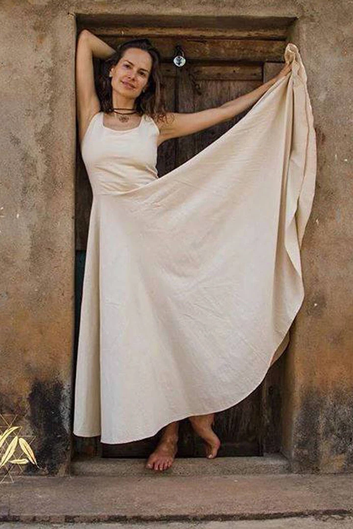 Stop List Organic Boho Bohemian Simple Casual Wedding Dress "Madre Tierra" 3 Stop List Organic Boho Bohemian Simple Casual Wedding Dress "Madre Tierra"