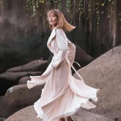 Stop List White Organic Wrap Jacket Cotton Cardigan Jackets & Cardigans