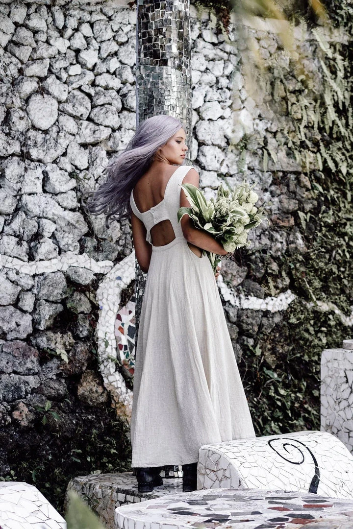Eddie Long Boho Simple Wedding Dress 5 Eddie Long Boho Simple Wedding Dress