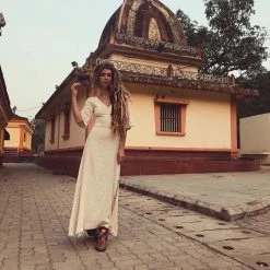 Eddie Organic Cotton Dresses Boho Simple Wedding Dress