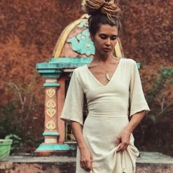 Eddie Organic Cotton Dresses Boho Simple Wedding Dress