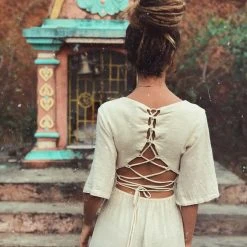 Eddie Organic Cotton Dresses Boho Simple Wedding Dress