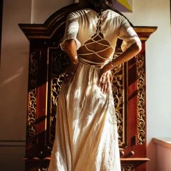 Eddie Organic Cotton Dresses Boho Simple Wedding Dress