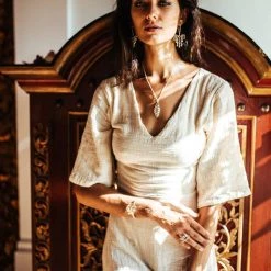 Eddie Organic Cotton Dresses Boho Simple Wedding Dress