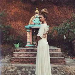 Eddie Organic Cotton Dresses Boho Simple Wedding Dress