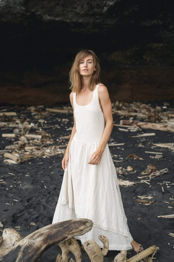 Stop List White Boho Dress For Women • Simple Wedding Dress With Pockets Organic Cotton Dresses 9 Stop List White Boho Dress For Women • Simple Wedding Dress With Pockets Organic Cotton Dresses