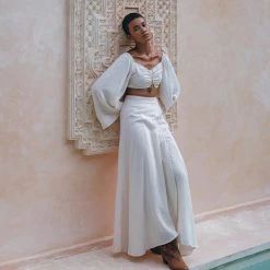 Eddie Boho Top And Skirt For Women • Off-White Tank Top And Maxi Skirt New Collection 18 Eddie Boho Top And Skirt For Women • Off-White Tank Top And Maxi Skirt New Collection